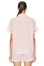 BODE Tumbler Short Sleeve Shirt in Pink, view 3, click to view large image.