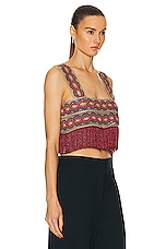 BODE Poulin Fringe Top in Multi, view 2, click to view large image.