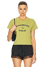 BODE Manchester Tee in Green, view 1, click to view large image.