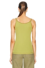 BODE Beaded Bahlia Tank in Green, view 3, click to view large image.
