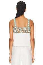 BODE Ripple Lace Tank in Cream, view 3, click to view large image.