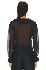 BODE Flounce Blouse in Black, view 3, click to view large image.