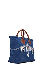 BODE Clothesline Tote Bag in Blue Multi, view 4, click to view large image.