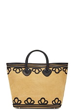 BODE Trefoil Tote Bag in Black, view 1, click to view large image.