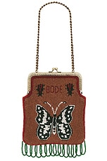 BODE Athalia Beaded Bag in Brown Multi, view 1, click to view large image.