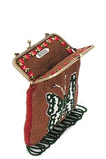 BODE Athalia Beaded Bag in Brown Multi, view 5, click to view large image.