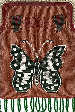 BODE Athalia Beaded Bag in Brown Multi, view 7, click to view large image.