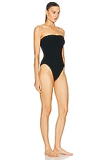 Bond Eye Fane One Piece Swimsuit in Black, view 2, click to view large image.