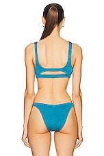 Bond Eye Ring Sasha Crop Bikini Top in Ocean Shimmer, view 3, click to view large image.