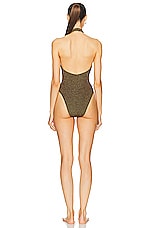 Bond Eye Tatiana One Piece Swimsuit in Cocoa Lurex, view 3, click to view large image.