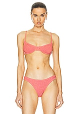 Bond Eye Gracie Balconette Bikini Top in Shell Lurex, view 1, click to view large image.