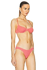 Bond Eye Gracie Balconette Bikini Top in Shell Lurex, view 2, click to view large image.