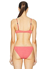 Bond Eye Gracie Balconette Bikini Top in Shell Lurex, view 3, click to view large image.
