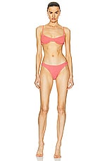 Bond Eye Gracie Balconette Bikini Top in Shell Lurex, view 4, click to view large image.