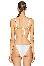 Bond Eye Luana Triangle Bikini Top in Coconut Milk, view 3, click to view large image.