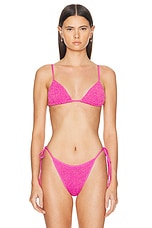 Bond Eye Luana Triangle Bikini Top in Wildberry, view 1, click to view large image.