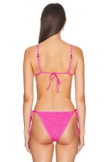 Bond Eye Luana Triangle Bikini Top in Wildberry, view 3, click to view large image.