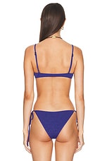 Bond Eye Gracie Balconette Bikini Top in Sapphire Animalia, view 3, click to view large image.