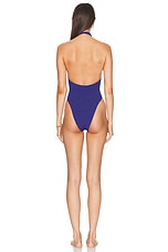 Bond Eye Tatiana One Piece Swimsuit in Sapphire Animalia, view 3, click to view large image.