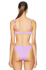 Bond Eye Gracie Balconette Bikini Top in Lilac Shimmer, view 3, click to view large image.