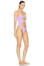 Bond Eye Lana One Piece Swimsuit in Lilac Shimmer, view 2, click to view large image.