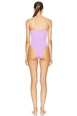 Bond Eye Lana One Piece Swimsuit in Lilac Shimmer, view 3, click to view large image.