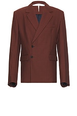 BOTTER Front Collar Reverse Jacket in Red Check, view 1, click to view large image.