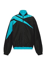 BOTTER x Reebok Track Top in Black & Blue, view 1, click to view large image.