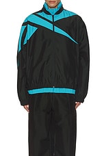 BOTTER x Reebok Track Top in Black & Blue, view 4, click to view large image.