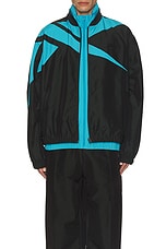 BOTTER x Reebok Track Top in Black & Blue, view 5, click to view large image.