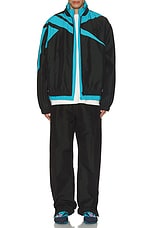 BOTTER x Reebok Track Top in Black & Blue, view 6, click to view large image.