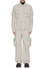 BOTTER Utility Pocket Shirt in Beige, view 4, click to view large image.