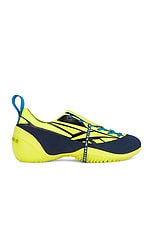 BOTTER x Reebok Sneakers in Yellow & Blue, view 1, click to view large image.