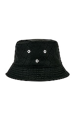 Bottega Veneta Hat in Black, view 2, click to view large image.