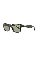 Bottega Veneta BV1146S Sunglasses in Shiny Solid Military Green & Solid Green, view 2, click to view large image.