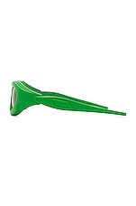 Bottega Veneta BV1162S Sunglasses in Solid Green, view 3, click to view large image.