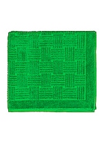 Bottega Veneta Big Square Towel in Grass, view 1, click to view large image.