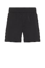 Bottega Veneta Tech Nylon Shorts in Black, view 1, click to view large image.