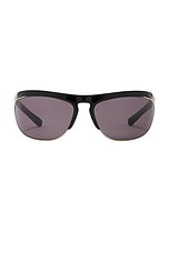 Bottega Veneta BV1348S Sunglasses in Black & Grey, view 1, click to view large image.