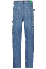 Bottega Veneta New Eco Wash Trousers in Mid Blue, view 2, click to view large image.