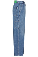 Bottega Veneta New Eco Wash Trousers in Mid Blue, view 3, click to view large image.