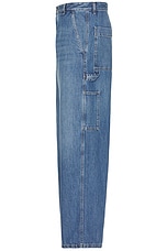 Bottega Veneta New Eco Wash Trousers in Mid Blue, view 4, click to view large image.