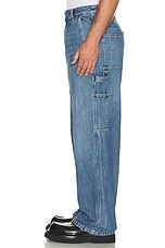 Bottega Veneta New Eco Wash Trousers in Mid Blue, view 6, click to view large image.