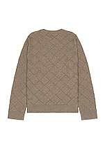 Bottega Veneta Intreccio 3d Knit Sweater in Riverbed, view 2, click to view large image.