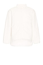Bottega Veneta V Pocket Overshirt Jacket in Chalk, view 1, click to view large image.