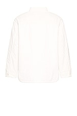Bottega Veneta V Pocket Overshirt Jacket in Chalk, view 2, click to view large image.
