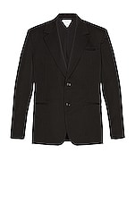 Bottega Veneta Suit Jacket in Black, view 1, click to view large image.