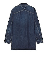Bottega Veneta Original Medium Wash Indigo Jacket in Mid Blue, view 2, click to view large image.