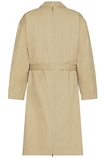 Bottega Veneta Light Cotton Twill Trench in Desert Taupe, view 2, click to view large image.