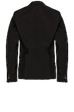 Bottega Veneta Travel Wool Blazer in Black, view 2, click to view large image.
